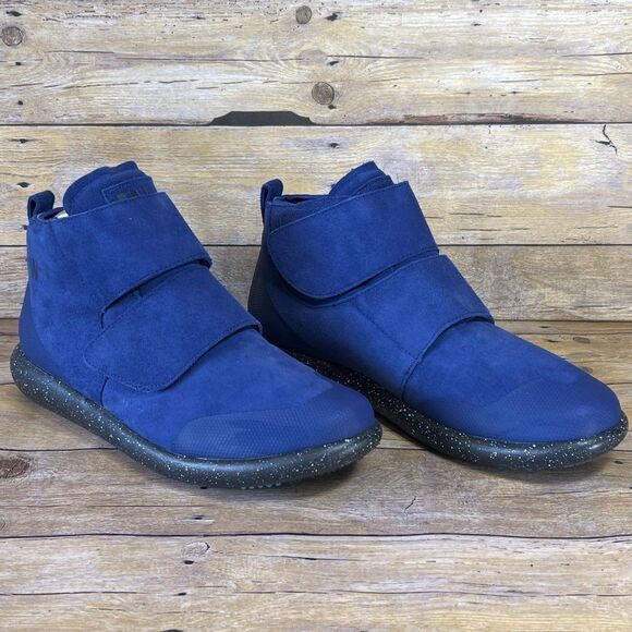 WORLD BOOTS Sz 11 Mens Chukka Moccasin Boots 100% Leather Suede Blue - Picture 6 of 16